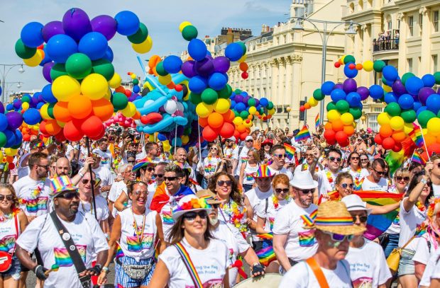 Brighton Gay Pride Street balloons